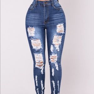 Nanette High Rise Jeans - Medium Blue Fashion nova